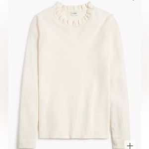J.Crew ruffle neck sweater